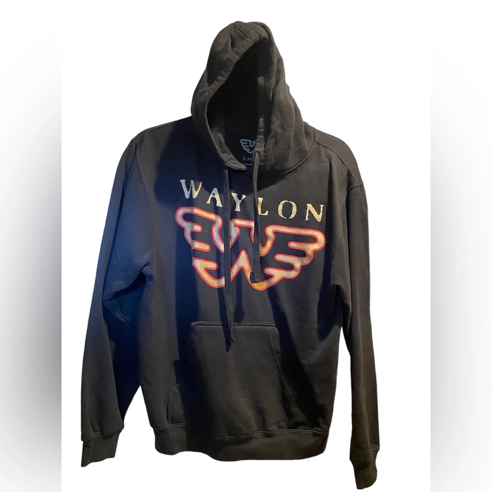 Waylon Jennings Pull Over Hoodie - Picture 1 of 3